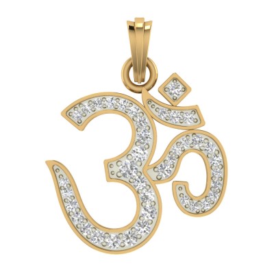 Impressive Diamond Om Pendant